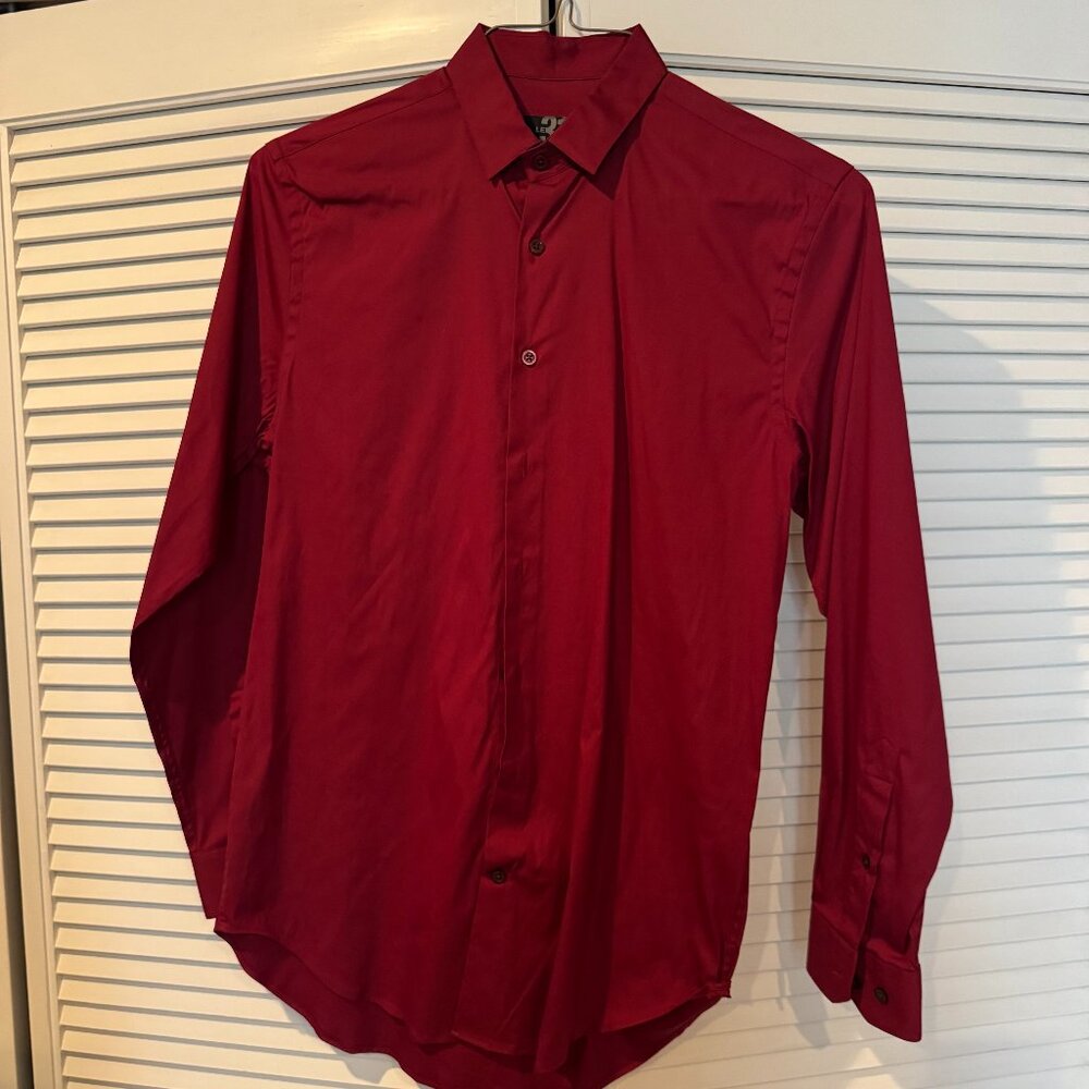 VINTAGE LE 31 Burgundy Button Up Shirt